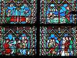 Paris 26 Notre Dame Inside Stained Glass Windows 